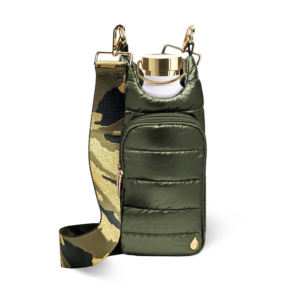 Army Green CAMO Strap with Gold hardware