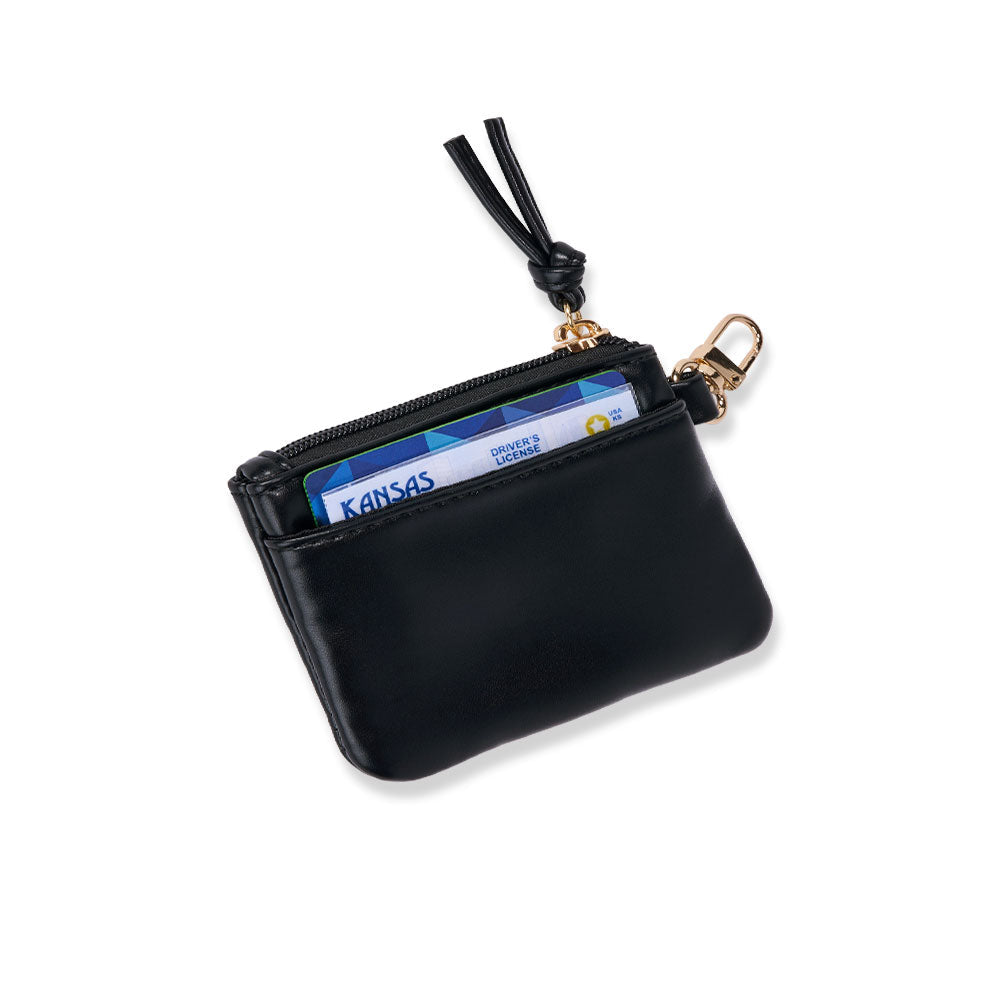 Clear HydroBag® Stadium with Black Trim and Matching RFID Pouch