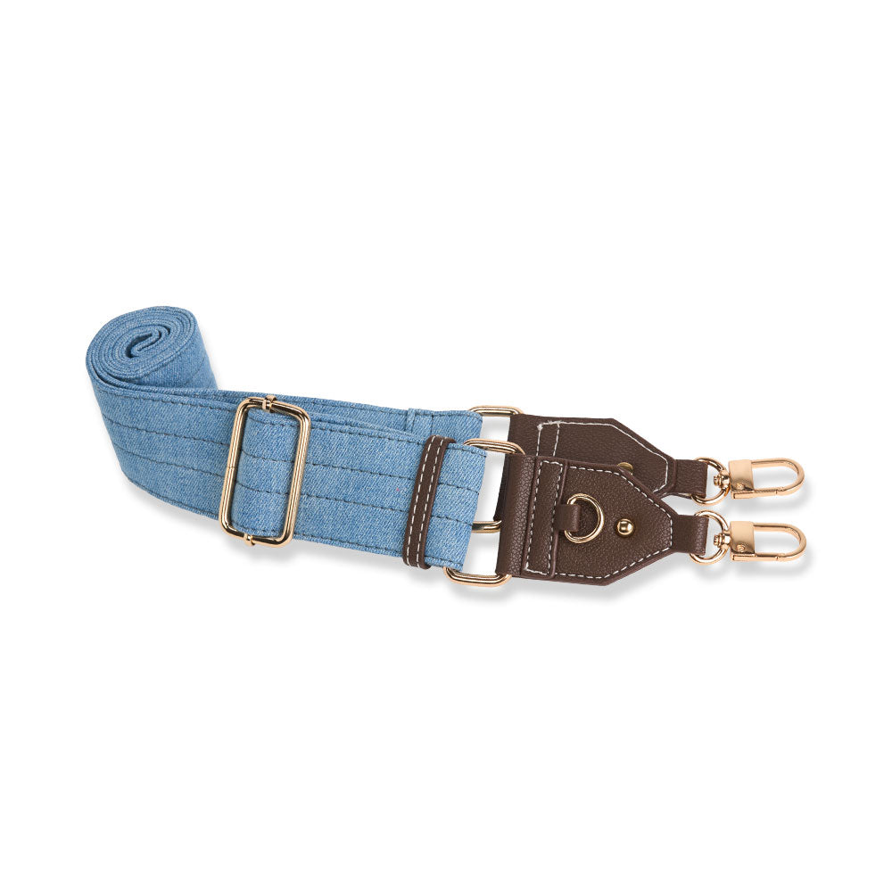 HydroBag® HANDLE®- Football Embroidery on Denim with Gold Hardware