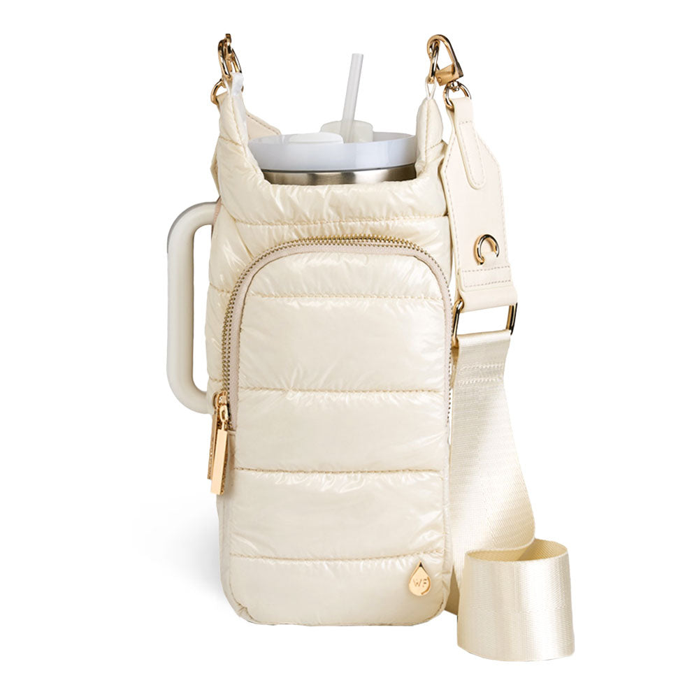 Luxe Ivory Strap with Vegan Leather Trim