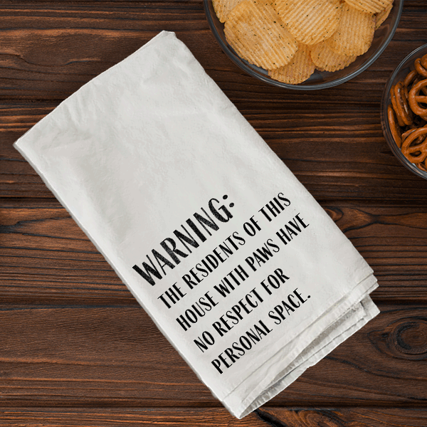 Warning No Respect Towel