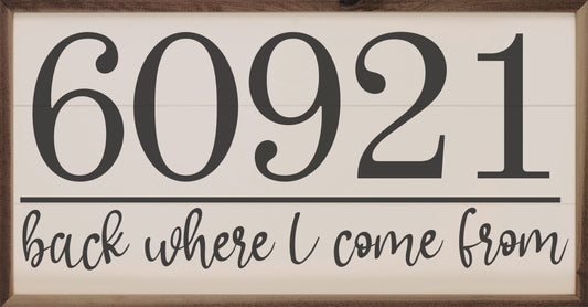 Back Where I Come From Personalized Zip image 0