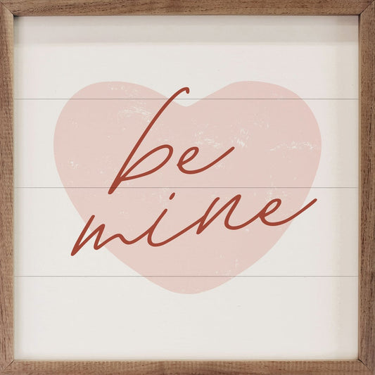 Be Mine Pink Heart White image 0
