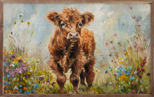 Mountain Cow III By Petals Prints Design image 0