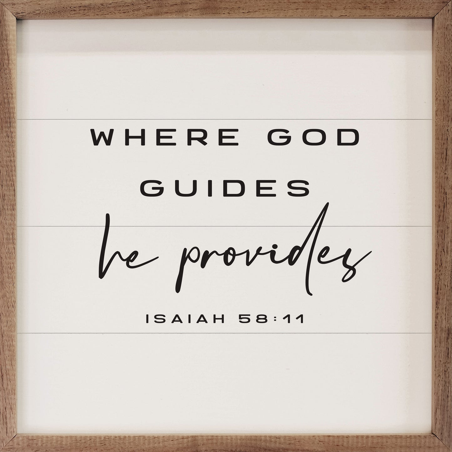 Where God Guides He Provides Isaiah 58:11 White image 0