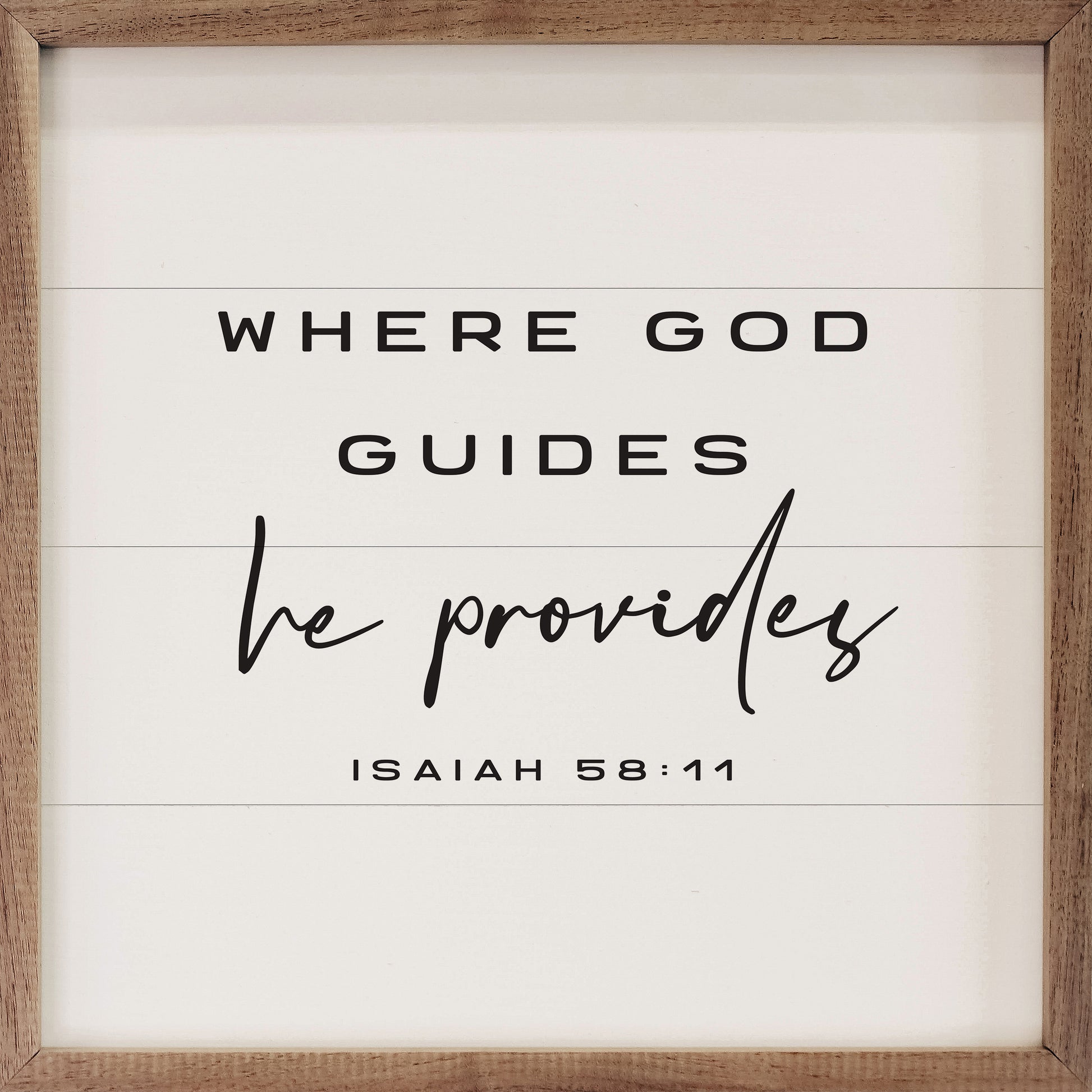 Where God Guides He Provides Isaiah 58:11 White image 0