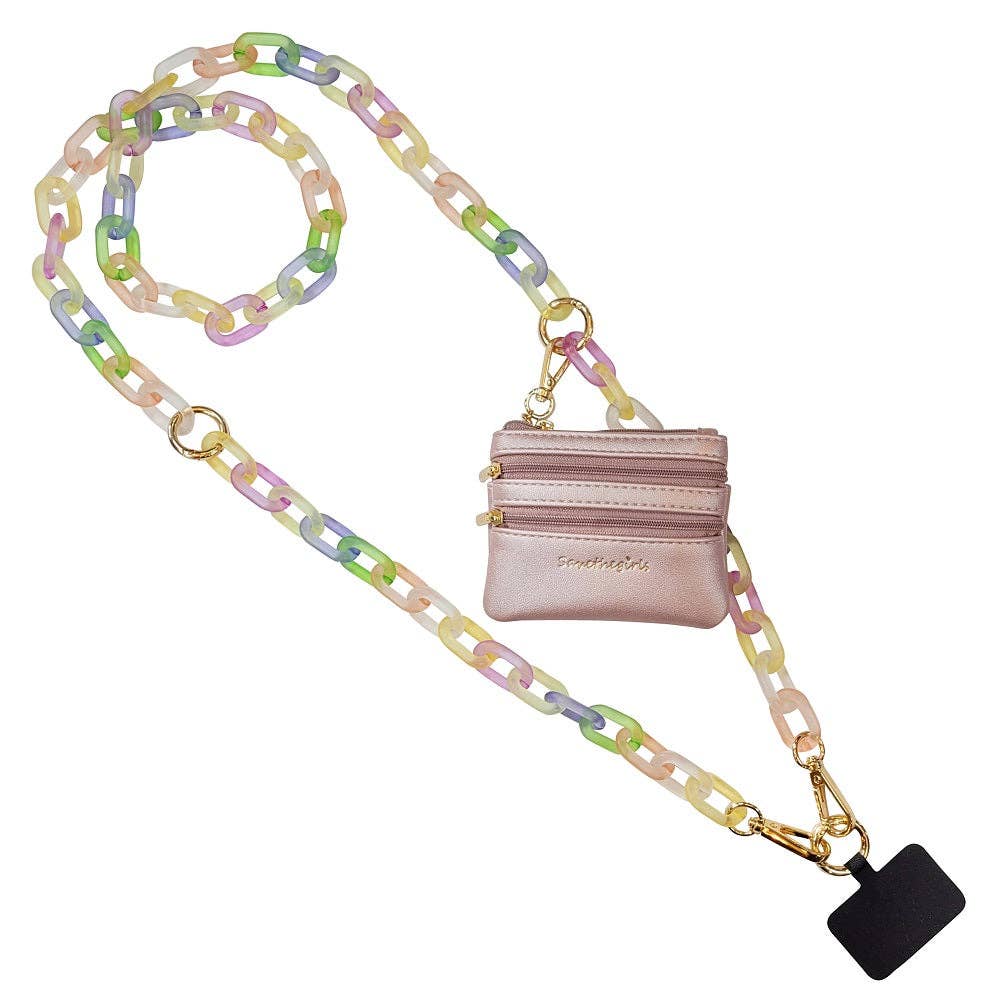 Clip & Go Ice Chain with Pouch: Purple Chain with Purple Pouch