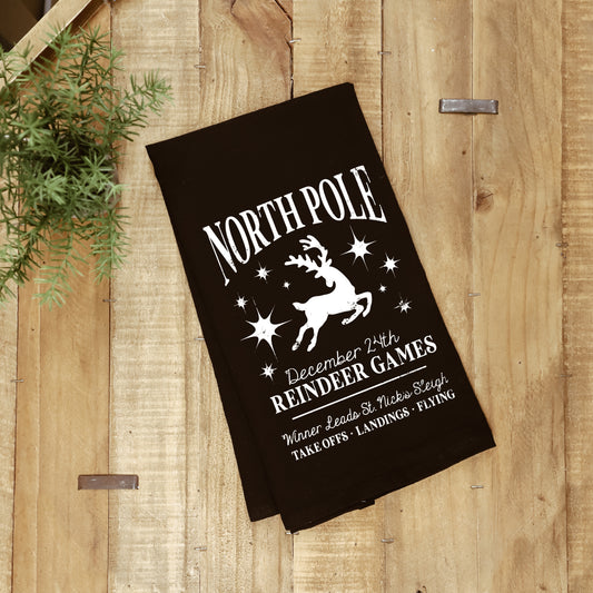 North Pole Reindeer Games Towel image 0