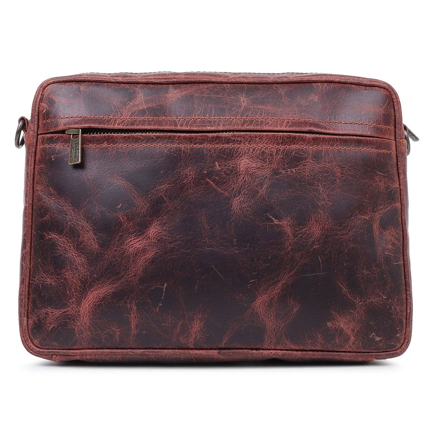 Rustic Genuine Leather Cherry Crossbody