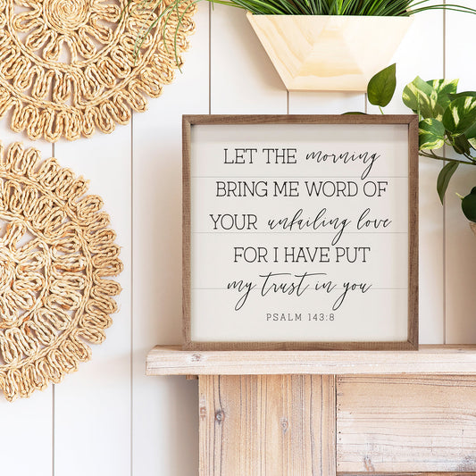 My Trust In You Psalm 143:8 White image 0