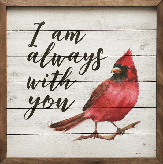 I Am Always With You Cardinal Whitewash image 0