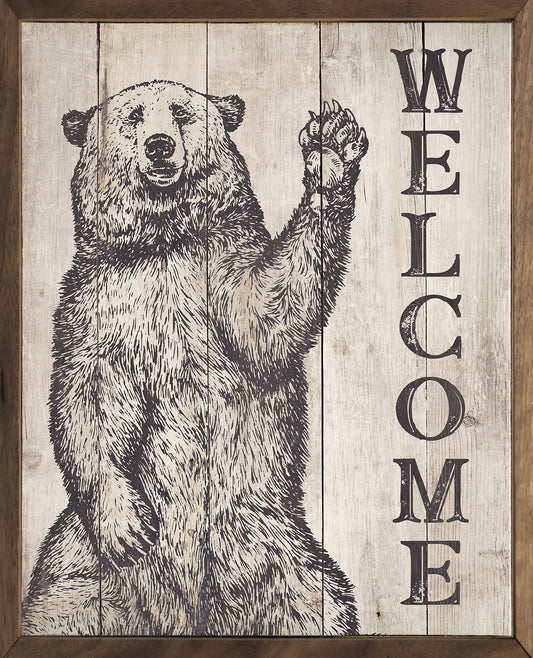 Welcome Bear Whitewash image 0