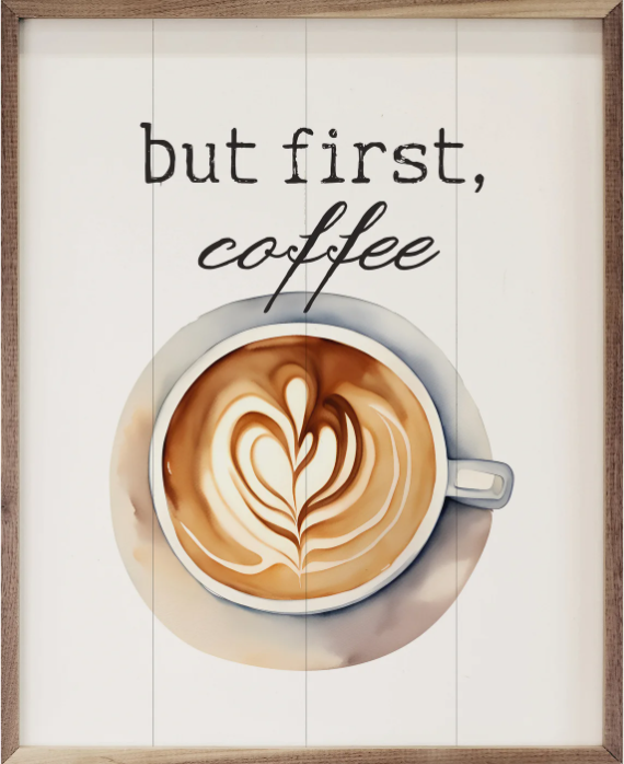 But First Coffee White image 0