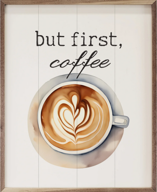 But First Coffee White image 0