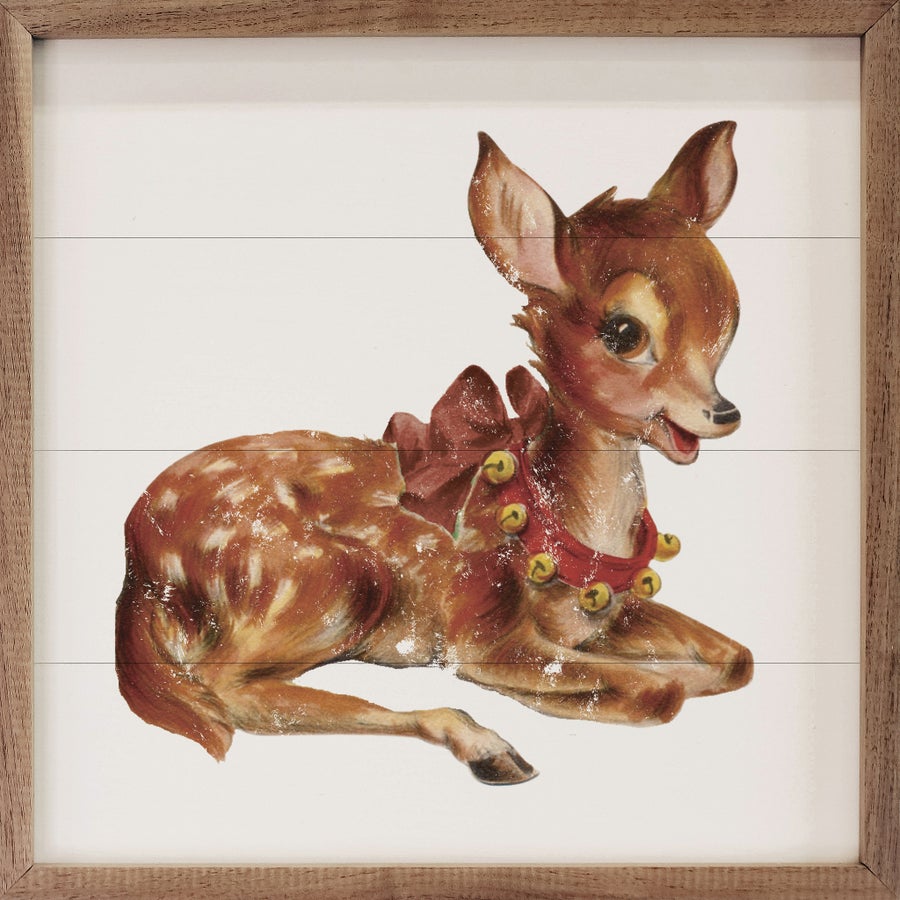 Vintage Deer With Jingle Bells image 1