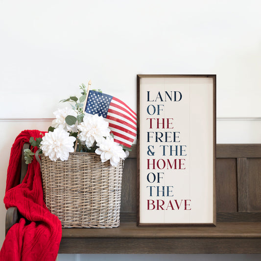 Land Of The Free Words White image 0