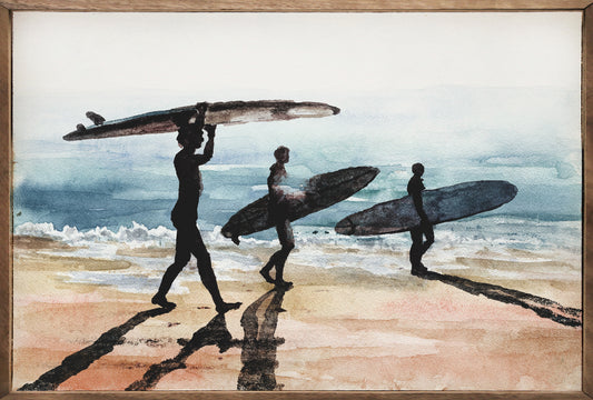 Surfers On The Beach image 0