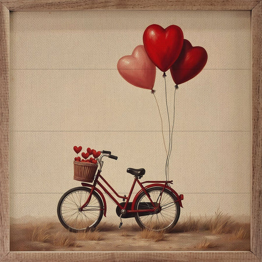 Red Valentine's Heart Bike image 0