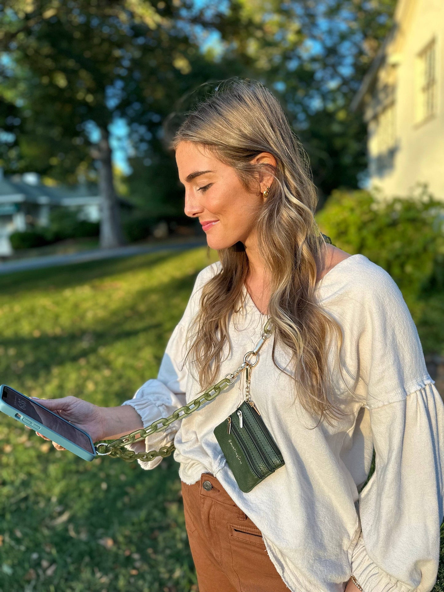 Clip & Go Ice Chain with Pouch: Purple Chain with Purple Pouch