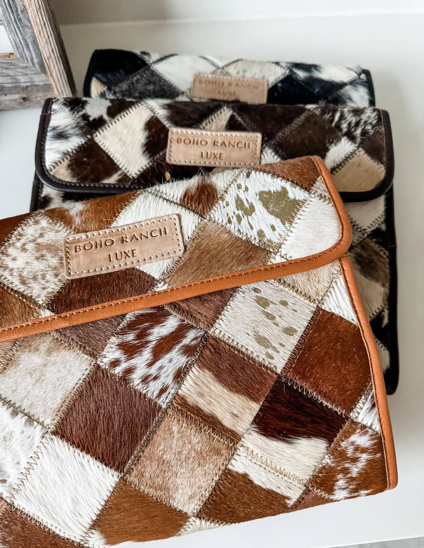 Boho Luxe Genuine Cowhide Foldable Travel Bag