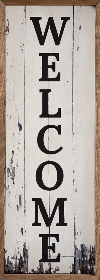 Welcome Distressed White image 0