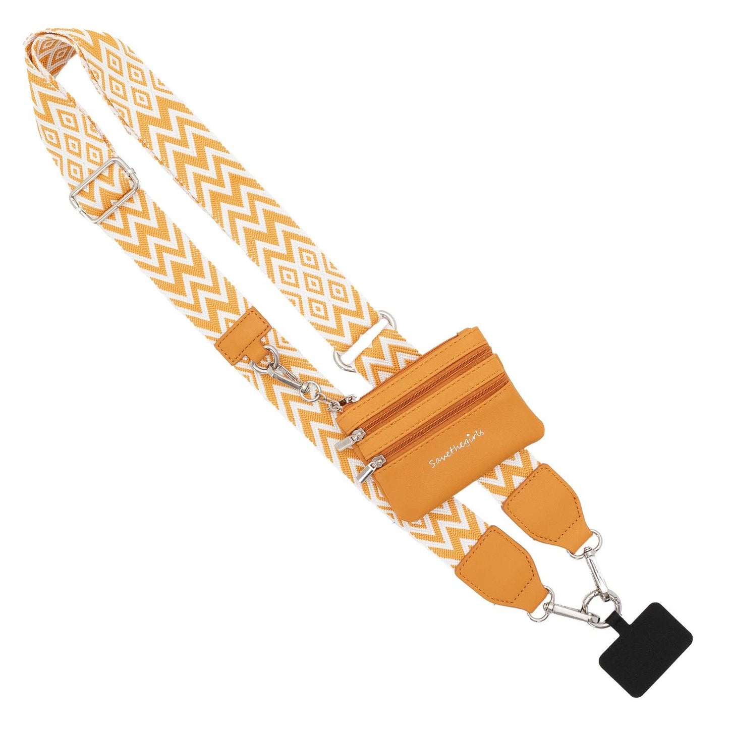 Clip & Go Strap w/Pouch Chevron/Diamond Collection