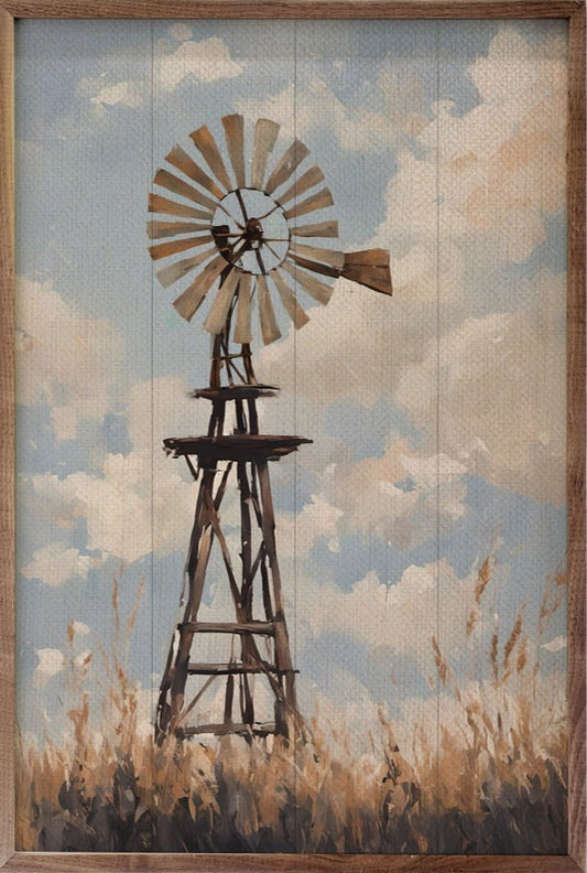 Windmill In Sunny Field image 0
