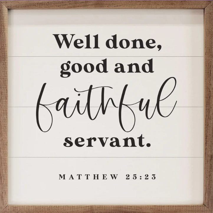 Faithful Servant Matthew 25:23 White image 0