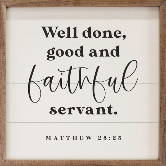 Faithful Servant Matthew 25:23 White image 0