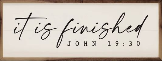 It Is Finished John 19:30 White image 0