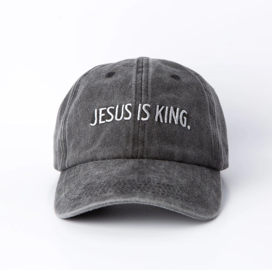 Embroidered Jesus is King Hat image 0