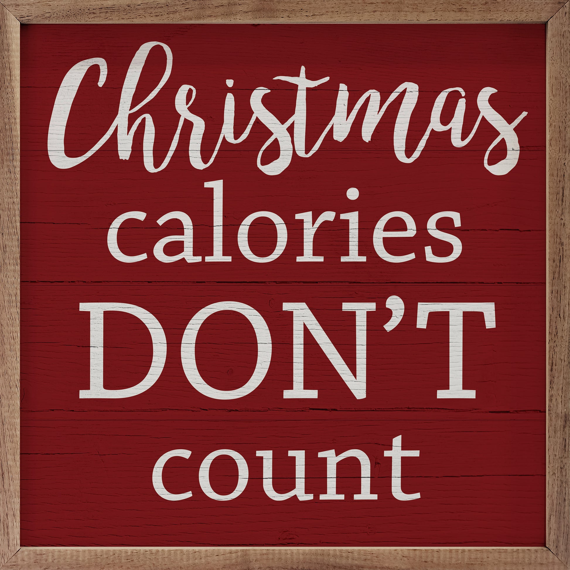 Christmas Calories Don't Count Red image 0
