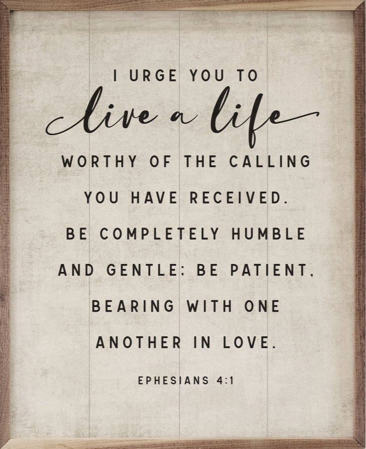 Live A Life Ephesians 4:1 White image 0