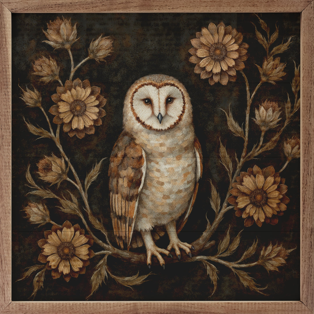 Floral Autumn Owl image 0