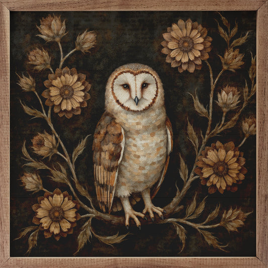 Floral Autumn Owl image 0