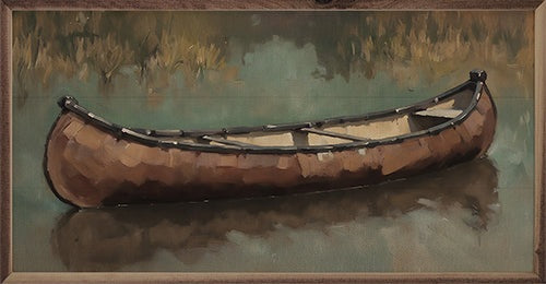 Old Canoe On The Water image 0