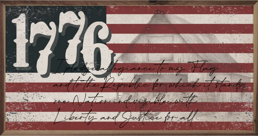 Distressed Flag 1776 image 0