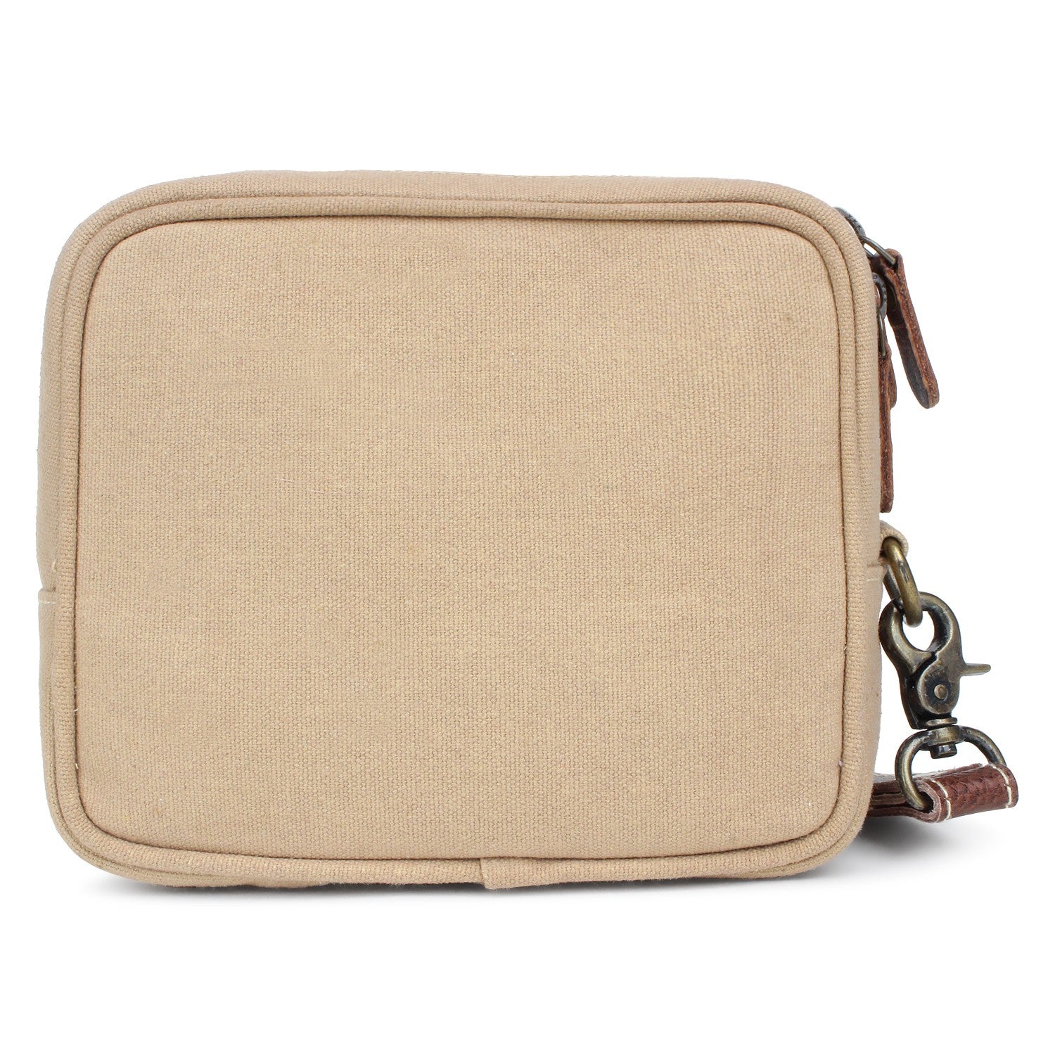 Up-cycled Canvas / Genuine Leather Wristlet  image 4