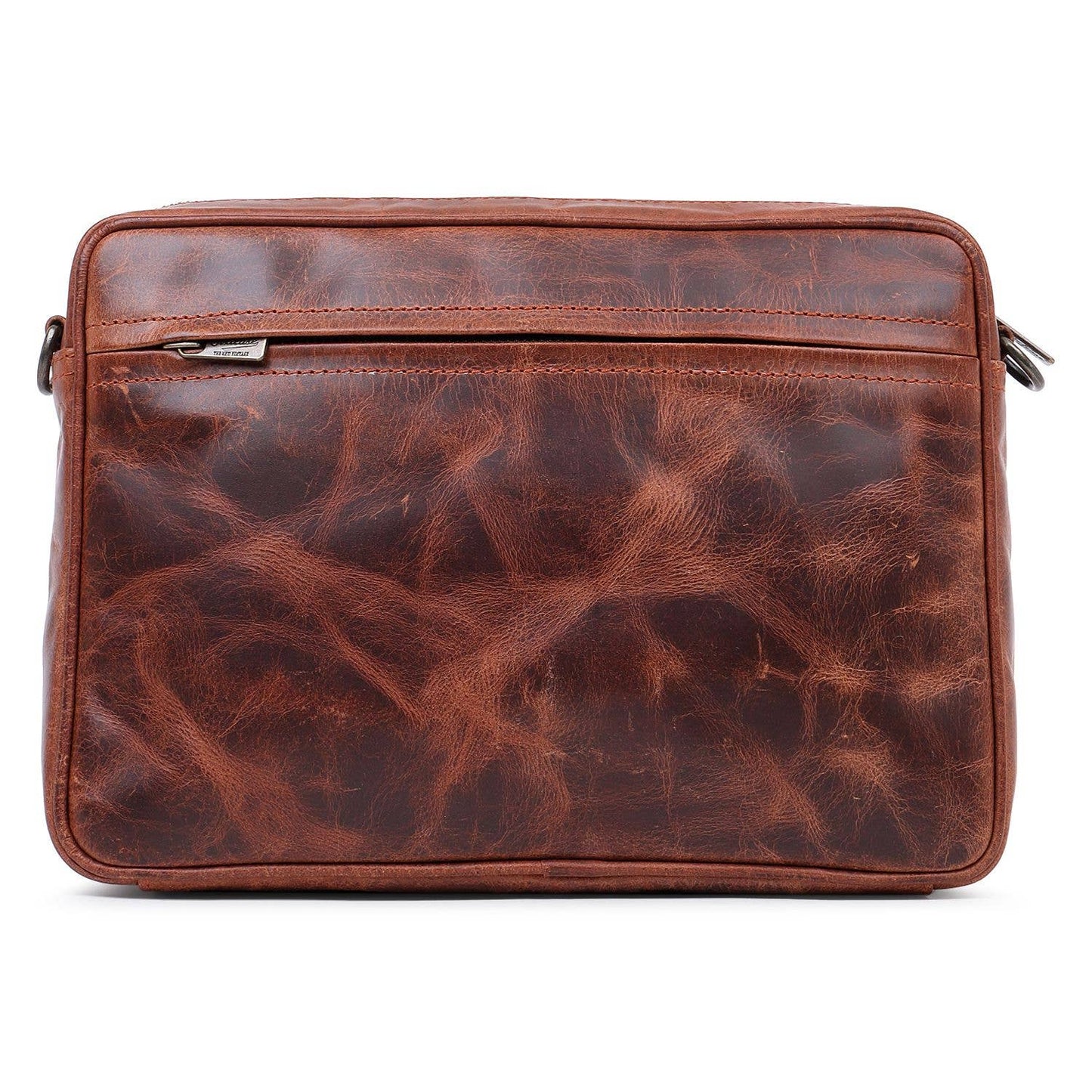 Rustic Genuine Leather Chestnut Crossbody
