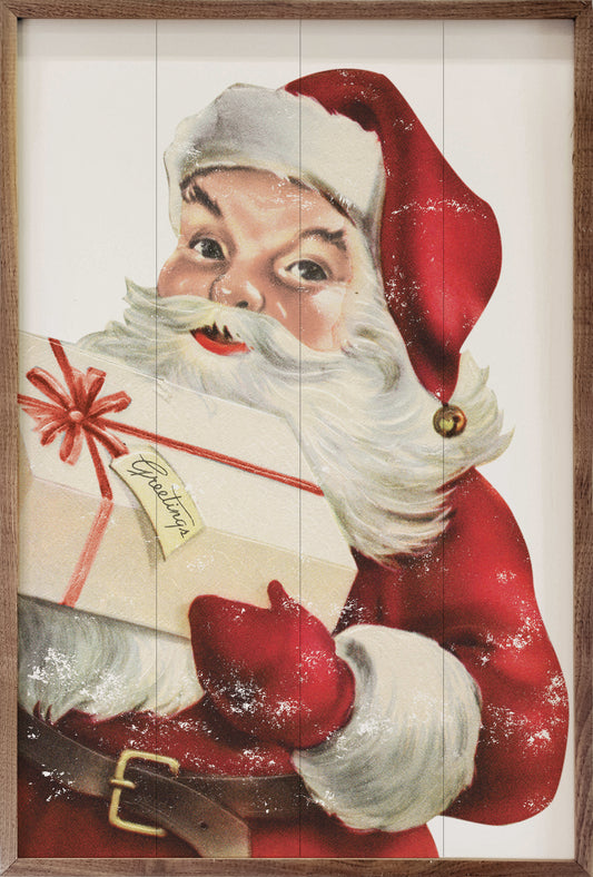 Santa With Delivery White image 0