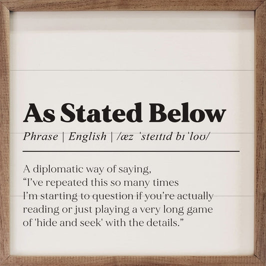 As Stated Below Definition image 0