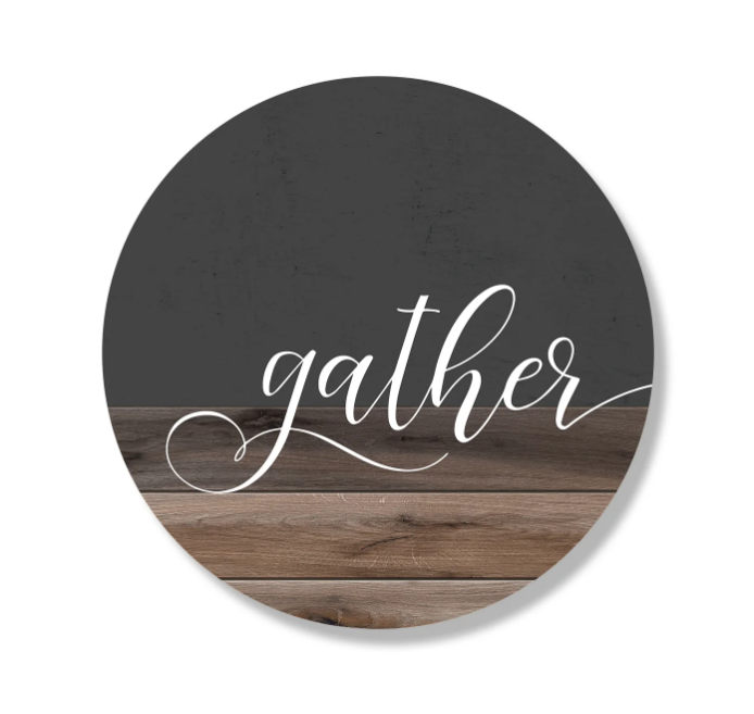 Gather Wood And Gray Circle image 0
