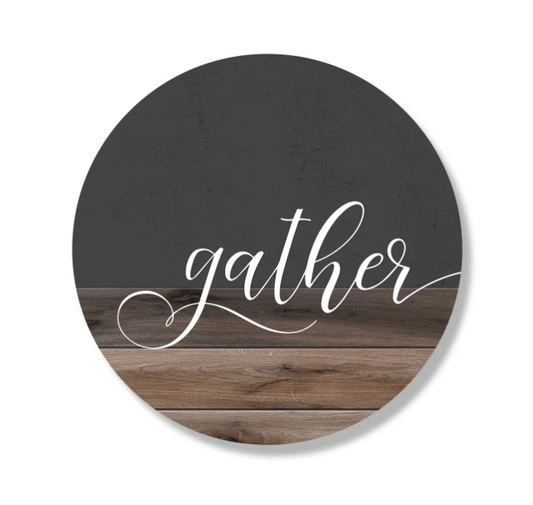 Gather Wood And Gray Circle image 0