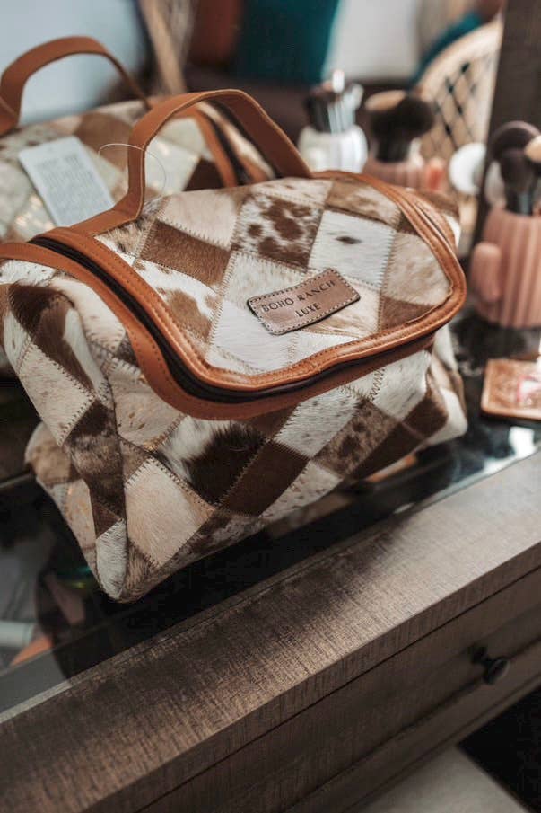 BOHO LUXE Genuine Hair On Travel Bag