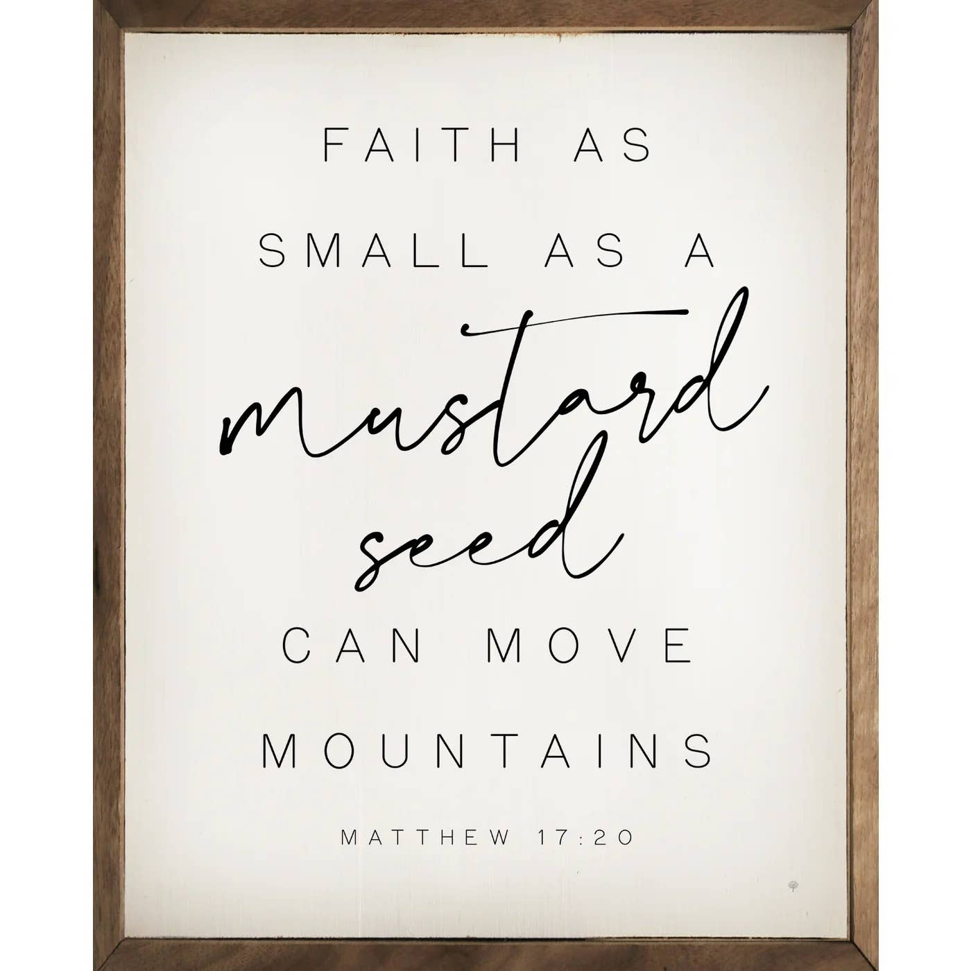 Mustard Seed Matthew 17:20