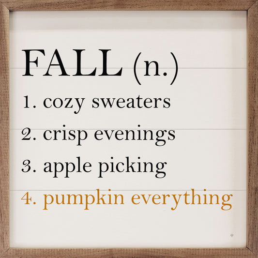 Fall Definition White image 0
