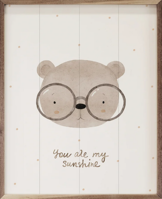 Boho Watercolor Bear Face By Allure Art image 0