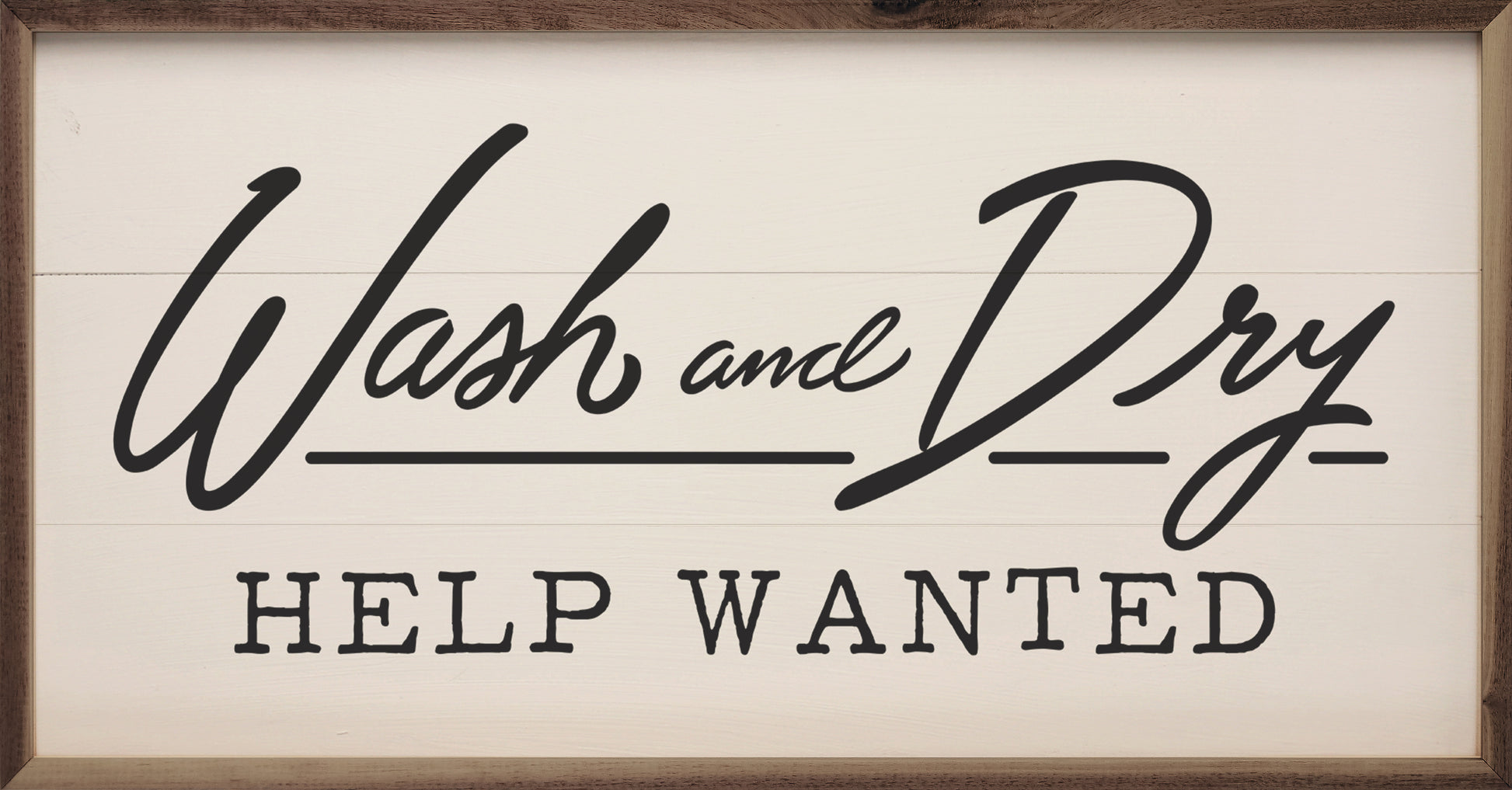 Wash And Dry Help Wanted White image 0