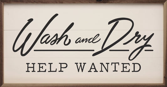 Wash And Dry Help Wanted White image 0