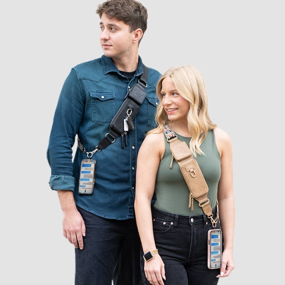 Zip & Clip RFID Strap: Espresso (Hardware: Gold)
